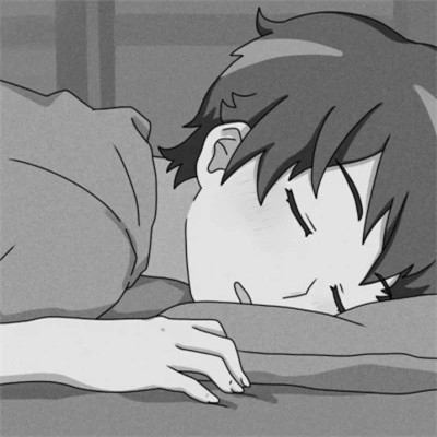 男生专属超酷动漫黑白微信头像(图86)