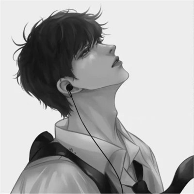 动漫黑白魅力男生专属酷炫头像(图38)