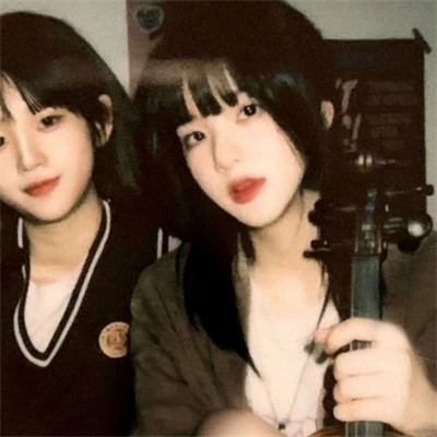 闺蜜头像真人可爱双人一左一右(图25)