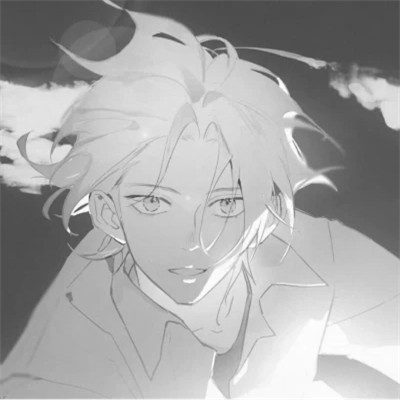 动漫黑白魅力男生专属酷炫头像(图110)