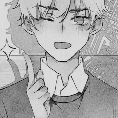 ins风高级质感黑白动漫男头像(图101)
