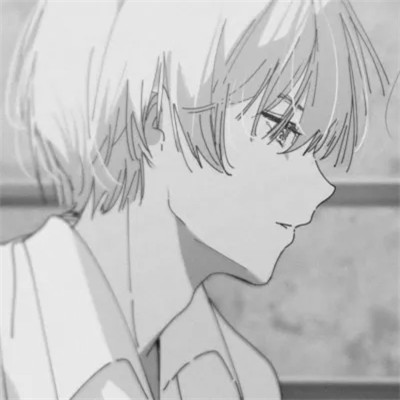 高质量黑白风动漫男生头像(图61)