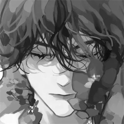 高质量黑白风动漫男生头像(图23)