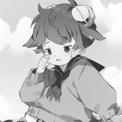 ins风高级质感黑白动漫男头像(图84)