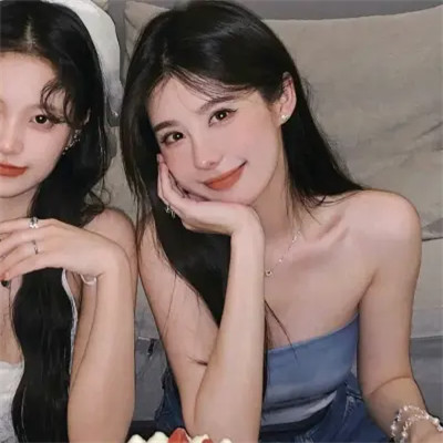 闺蜜头像真人可爱双人一左一右(图5)