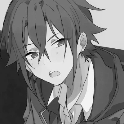 高质量黑白风动漫男生头像(图13)