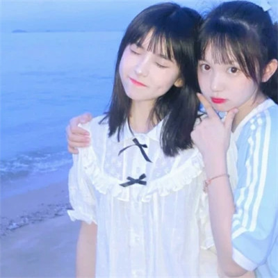 闺蜜头像真人可爱双人一左一右(图37)