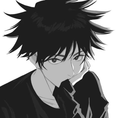 动漫黑白魅力男生专属酷炫头像(图27)