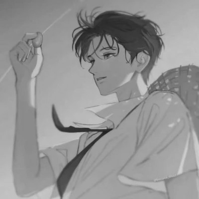 动漫黑白魅力男生专属酷炫头像(图33)