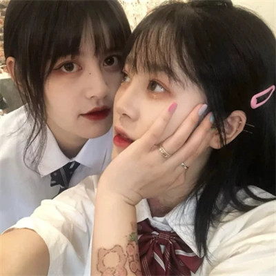 闺蜜头像真人可爱双人一左一右(图41)