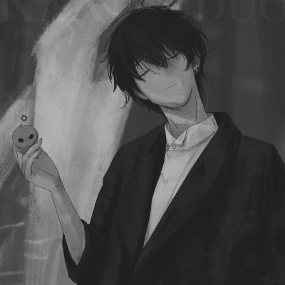 动漫黑白魅力男生专属酷炫头像(图74)