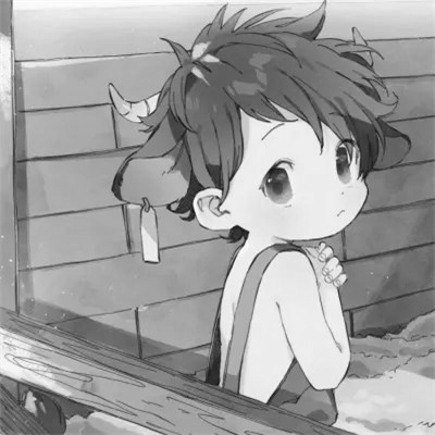 ins风高级质感黑白动漫男头像(图86)