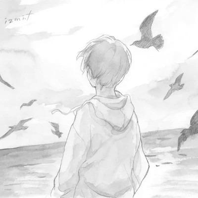 高质量黑白风动漫男生头像(图107)