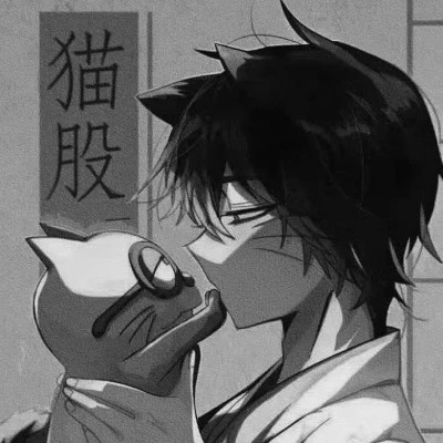 动漫黑白魅力男生专属酷炫头像(图48)
