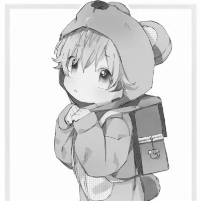 ins风高级质感黑白动漫男头像(图83)