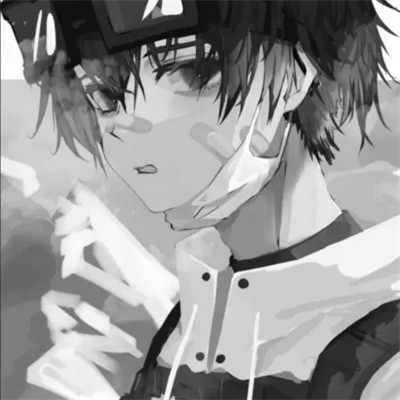 动漫黑白魅力男生专属酷炫头像(图79)