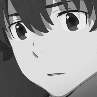 高质量黑白风动漫男生头像(图35)