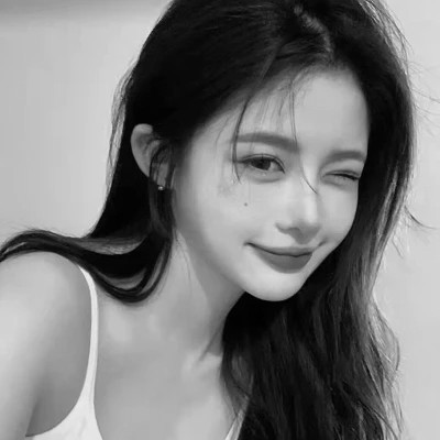 2024最新高清黑白美女头像图片(图87)