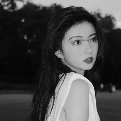 2024抖音热门黑白女头(图25)