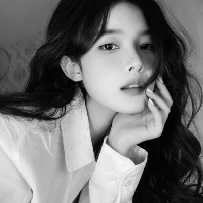 2024抖音热门黑白女头(图79)