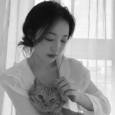 2024抖音热门黑白女头(图15)