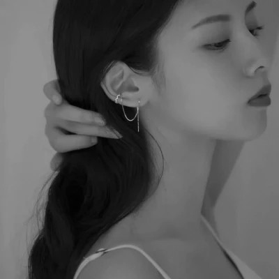 2024抖音热门黑白女头(图16)