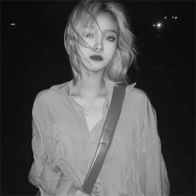 2024抖音热门黑白女头(图35)