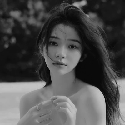 2024抖音热门黑白女头(图66)