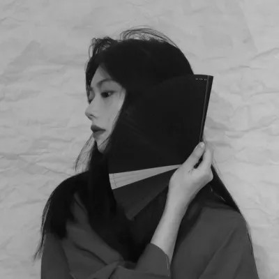 2024抖音热门黑白女头(图28)