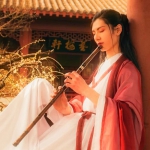 真人吹箫古风男头图片