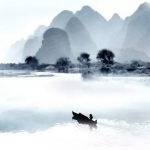 一叶孤舟意境头像图片