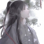 仰头伤感古风男头图片