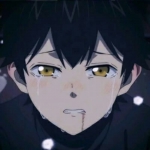 男生流满面伤感思念动漫头像图片