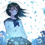 清新催泪伤感漫画女头图片