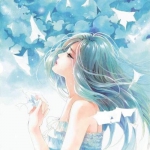 女生清新动漫身影头像图片