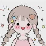 简单手绘的快乐小女孩头像图片，满满的少女心