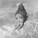 黑白古风动漫女头图片，感受古典之美