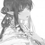 古代女子黑白古风头像，尽显优雅韵味