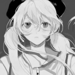 ins风漫画黑白女头集合