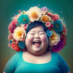时尚小胖妞微信头像图片
