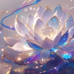 绚丽的荷花头像图片