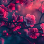 暗红漂亮的花朵头像图片