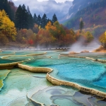 烟雾山水风景头像图片