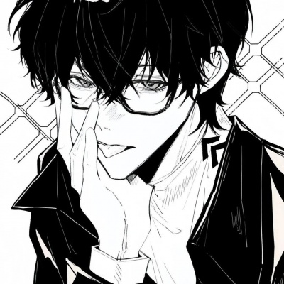 黑白帅气风格小众男生动漫头像｜不撞款！氛围感拉满的个性之选