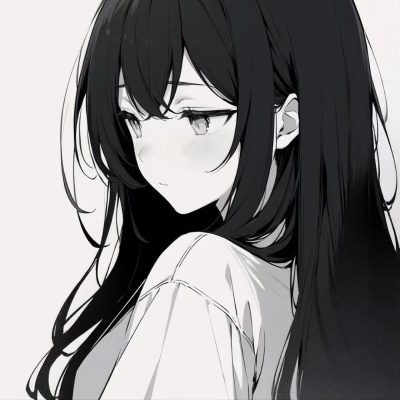 小众黑白动漫女头精选