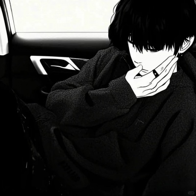 氛围感拉满｜一男一女黑白动漫情头 适配情侣社交账号