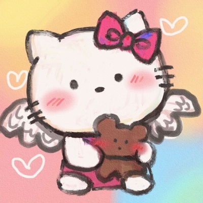 超萌预警！凯蒂猫Hello Kitty可爱搞笑手绘卡通头像来袭
