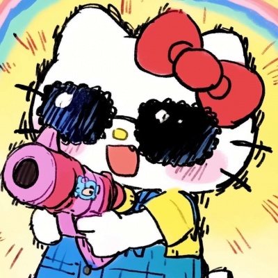 超有趣的手绘搞怪卡通凯蒂猫hellokitty头像来啦！