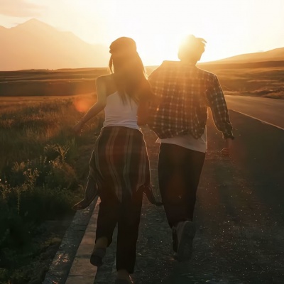 2026超火ins唯美氛围背影真人情头！小众不撞款