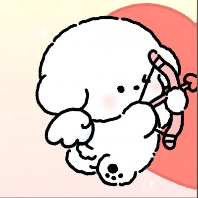 手绘可爱小狗情头｜卡通Q版风格